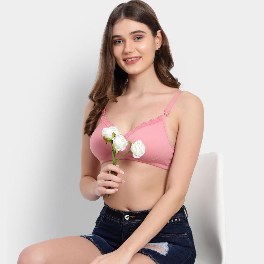 Ladies' Padded Bra, Light Pink, large image number null